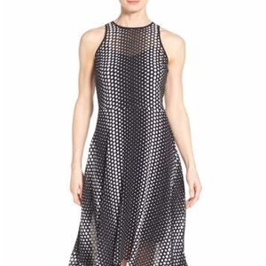 🏝️SUMMER CLEARANE / MICHAEL KORS - DOT HANDKERCHIEF HEM GEORGETTE DRESS - 6